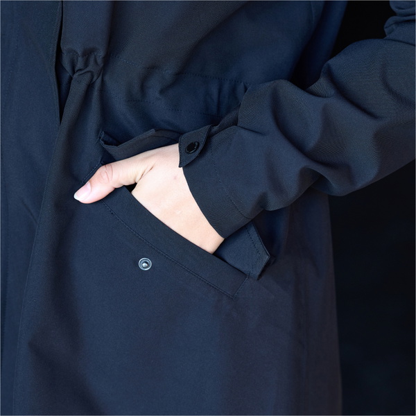 2025 Dublin Womens Wet Weather Long Jacket 1027642 - Black